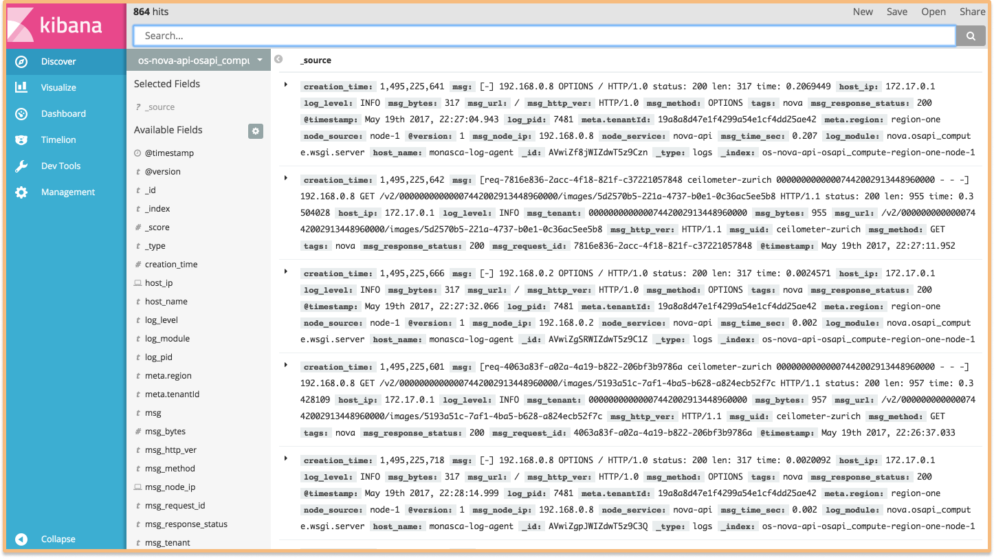 Search for logs with a particular indexed pattern sent from Logstash in Kibana